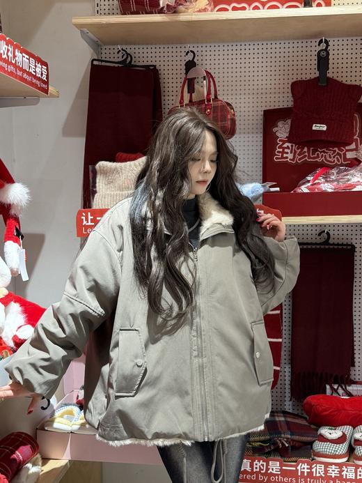 加绒休闲两面穿兔毛派克服外套-纪念日百货门店同款168096739 商品图1