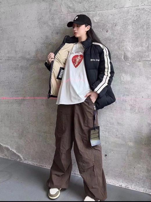 F010413联名徽标彩条刺绣logo羽绒服外套 商品图11