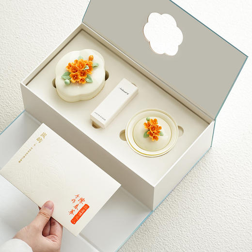 【套盒系列】岚屿手捏瓷花香薰/茶具/化妆盒套盒系列 商品图10