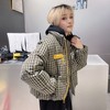 NC立领格子撞色口袋羽绒短外套50915 冬季 030234540132 商品缩略图2