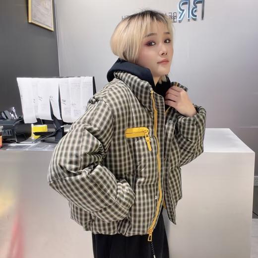 NC立领格子撞色口袋羽绒短外套50915 冬季 030234540132 商品图2