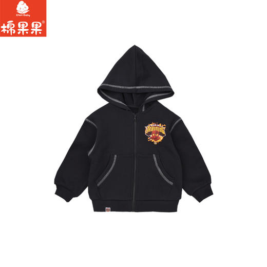棉果果× LEGO男童春秋外套纯棉大线圈针织连帽外套L112100226174 商品图0