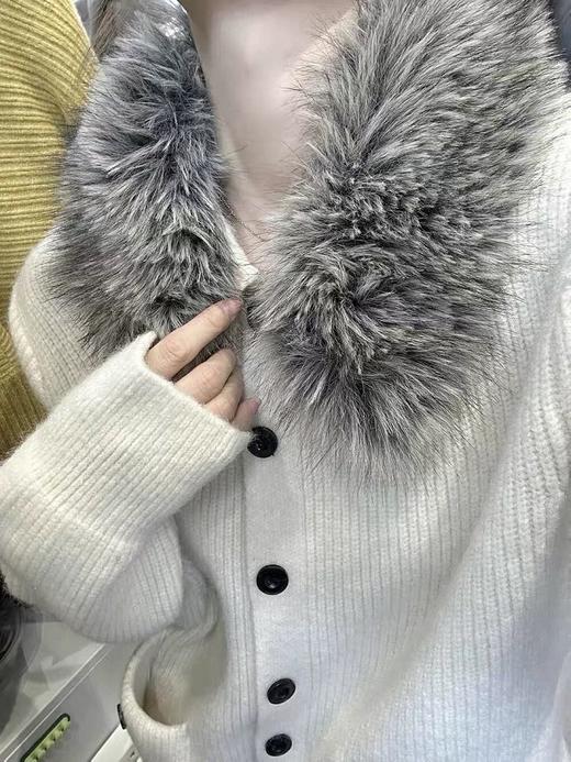 气质百搭毛领开衫毛衣外套-纪念日百货门店同款168693605 商品图8