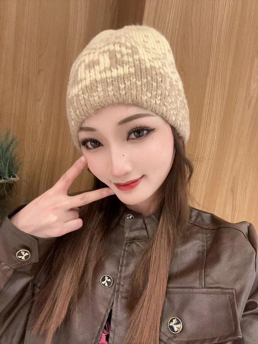 秋冬特惠💰160 香奈儿秋冬网红时尚博主推荐款毛线帽 商品图3