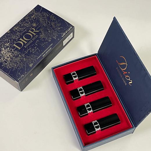 特价【送礼袋】DIOR迪奥mini口红四件套礼盒1.5g*4支（#丝绒999+#丝绒720+#哑光100+#丝绒760）一般贸易 商品图4