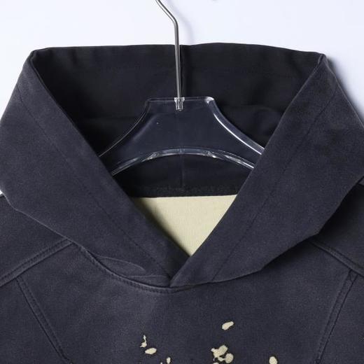 F7287SDSA男士秋冬新款痞帅男装潮牌高街渐变割破设计连帽卫衣宽松百搭 商品图2