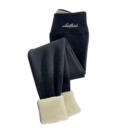 百媚生 棉裤女士特厚羊羔绒打底裤外穿  H795 商品图4