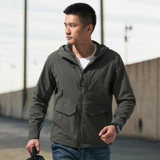 【龙牙上新】二代隐之潜狼工装连帽夹克 商品图5