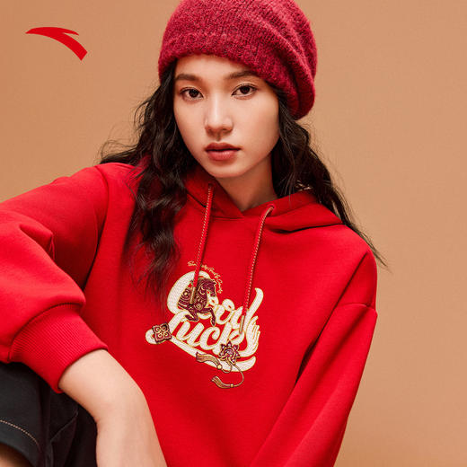 安踏好事发生丨新年鸿运女保暖卫衣162618706S 商品图1