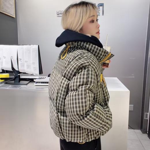 NC立领格子撞色口袋羽绒短外套50915 冬季 030234540132 商品图1