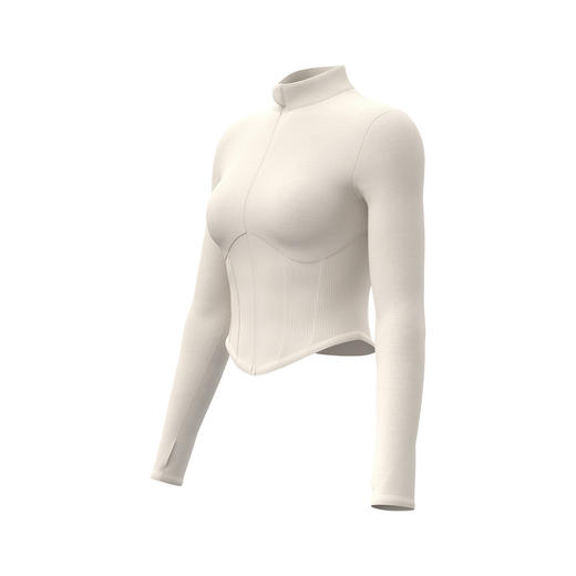 跃牌【瑜堂系列】瑜伽服女秋冬新款立领长袖外套运动跑步健身服上衣JYJW025 商品图3