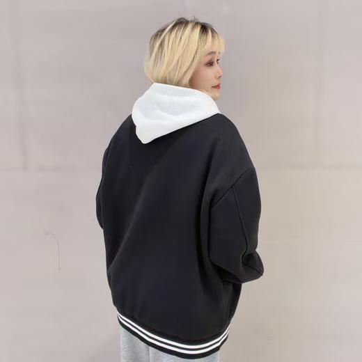 NC复古百搭棒球领夹棉外套51017（黑） 冬季 954010180321 商品图1