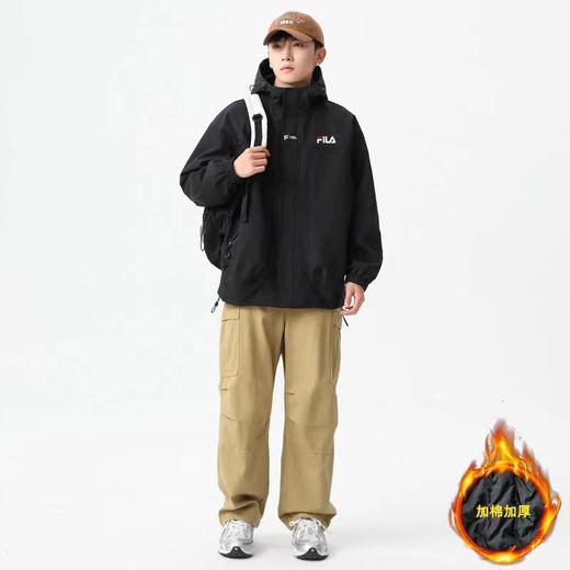 F010403限定防水夹棉加厚连帽拼接夹克棉服 商品图4