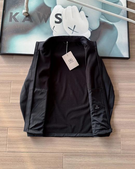 F010428防风防泼水加绒底衬复合立领软壳夹克外套 商品图6