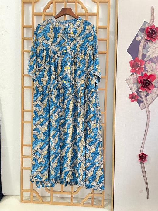 「断码清仓」富太太富贵花开100%桑蚕丝连衣裙 L码  ZFYY288 商品图3