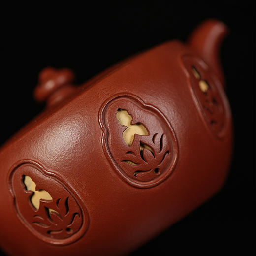 龙德堂陶艺 汤宣武 作品《玲珑系列之明心》原矿大红袍 140cc 库存请咨询客服 商品图4