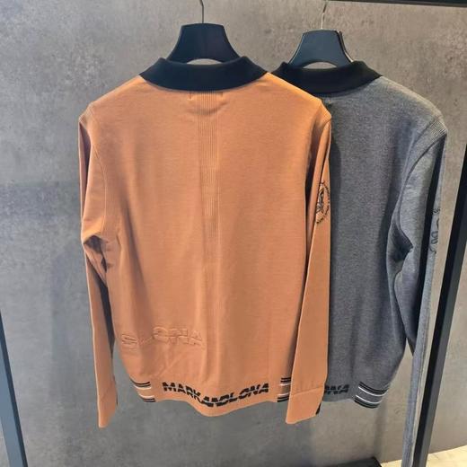 早春新款男士翻领针织衫来啦！渠道高品质❗️这是客供龙ding纱线🧶，非常特殊的科技尼龙纤维，市场做货里无一正版🤷🏻 上手你们就知道了！ 商品图1