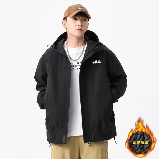 F010403限定防水夹棉加厚连帽拼接夹克棉服 商品图3
