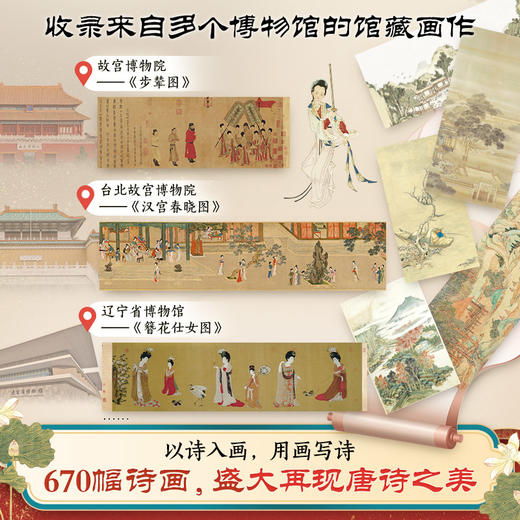 全唐诗刷边版 防绒布磁吸函盒 商品图4