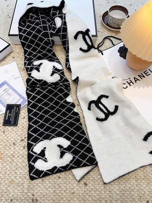 秋冬特惠💰260 香奈儿菱格纹羊毛围巾 商品图6