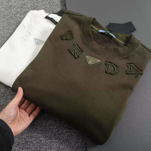 F010410重磅纯棉水洗面料字母刺绣休闲圆领卫衣 商品图2