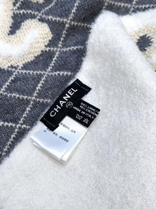秋冬特惠💰260 香奈儿菱格纹羊毛围巾 商品图3
