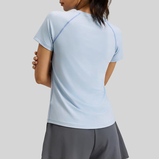 跃牌【瑜堂系列】夏季圆领运动风显瘦瑜伽上衣女透气宽松百搭运动短袖t恤JYWD033 商品图2