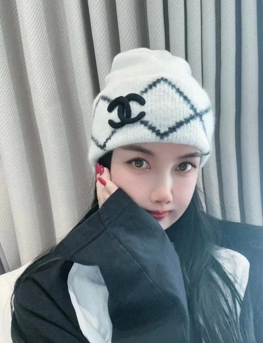 秋冬特惠💰160 香奈儿秋冬网红时尚博主推荐款毛线帽 商品图5