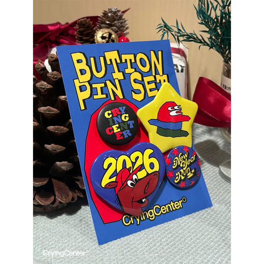 CryingCenter 2026新年马年徽章趣味吧唧 Pin 套组 哭喊中心 商品图1