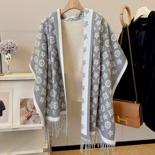 秋冬特惠💰150 LV围巾 上新秋冬男女同款，同步专柜，高端羊绒针织围巾！ 商品图4