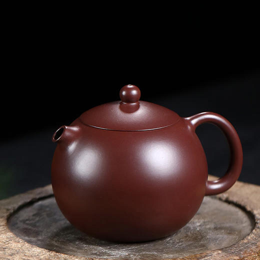 宜兴紫砂壶丨龙蛋 原矿紫泥/朱泥大红袍 泡茶壶 220CC 配礼盒证书 可泡各种茶类 商品图7