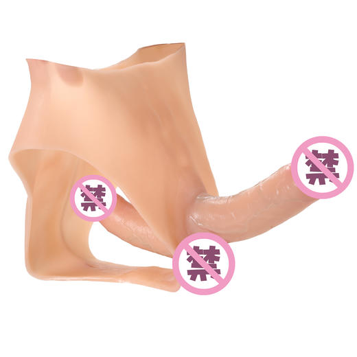 漫渺女同用双阳具硅胶内裤穿戴女同性恋拉拉蕾丝边情趣性用品玩具 商品图5