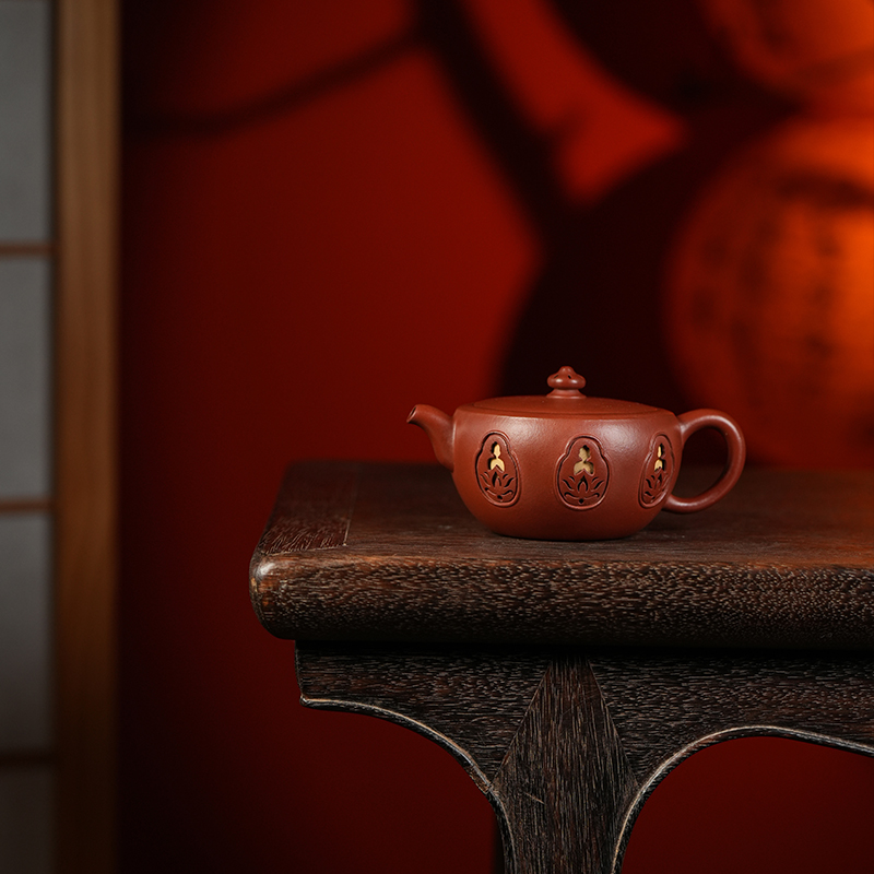 龙德堂陶艺 汤宣武 作品《玲珑系列之明心》原矿大红袍 140cc 库存请咨询客服