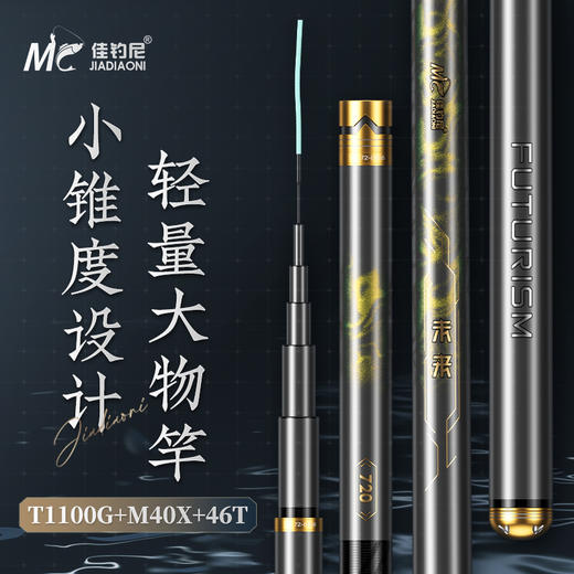 佳钓尼未来轻量大物鱼竿超轻鲢鳙竿加强专业舒适抛投品牌台钓竿 商品图0