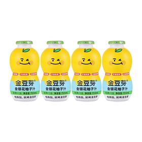 金豆芽金银花柚子汁饮品，155毫升×4瓶/组（Y）
