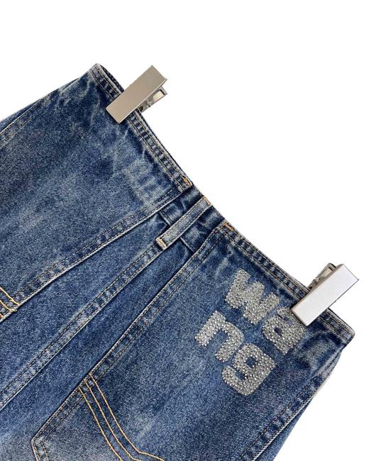 女款闪钻牛仔裤长裤la002 商品图2