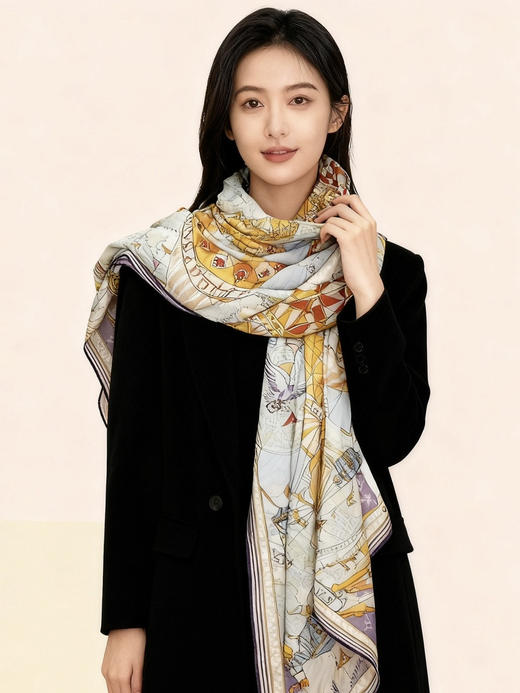 秋冬特惠💰450 LV围巾 LV x TM 披肩【丝绒双面同色披肩】 商品图1