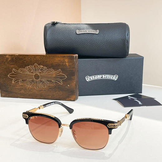 秋冬特惠💰430 克罗心眼镜 太阳镜 MODEL: VERTICAL SMILE II SIZE: 54口18-146 钛～～ 商品图2