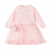 笛莎Deesha 童装女童连衣裙2026春新款公主风糖果绣标长袖卫衣网纱裙 商品缩略图4