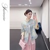 余潇潇【春和景明】新中式国风亮片刺绣拼接含桑蚕丝提花牛仔外套 商品缩略图2