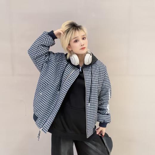 NC棒球领格子图案夹棉外套51030 冬季 240754222572 商品图1