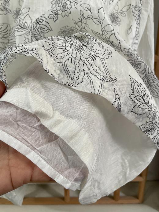 「断码清仓」精品新中式侧开叉有内衬桑蚕丝麻旗袍连衣裙 S码  ZFYY282 商品图4