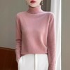 丁摩 纯羊毛秋冬加厚高领羊毛衫女2206 商品缩略图1