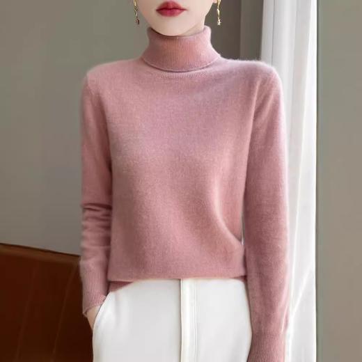 丁摩 纯羊毛秋冬加厚高领羊毛衫女2206 商品图1
