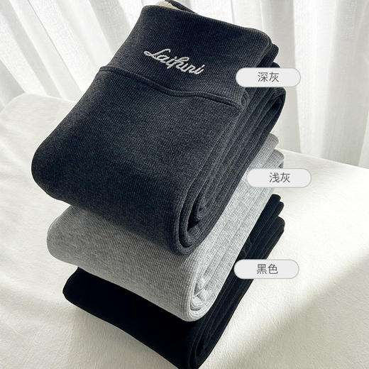 百媚生 棉裤女士特厚羊羔绒打底裤外穿  H795 商品图3