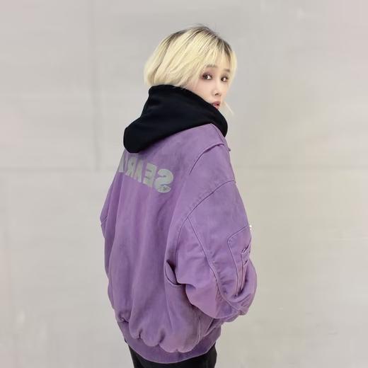 NC翻领喷色渐变夹棉外套51027（紫）冬季254040050321 商品图1