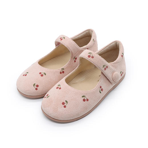 西班牙Little winkaa小温卡新款可爱樱桃舞蹈鞋女宝室内鞋粉色公主鞋LW51008 商品图5