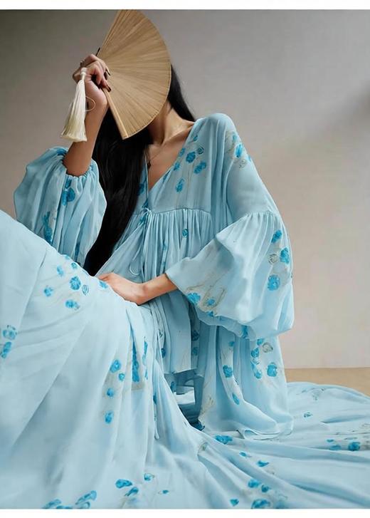 裁缝学苑AH72新中式连衣裙吊带裙开衫套装纸样女装小衫裙子两件套样板 商品图8