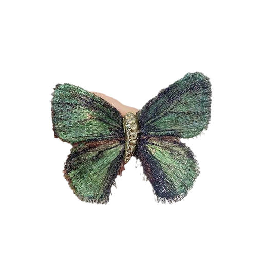 雀说 花桥饰品渐变刺绣蝴蝶复古胸针X338 商品图4