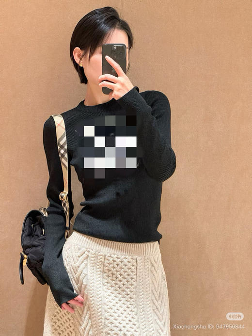 14-1 独家圆正 26ss早春 BBR 丝羊毛 弹力针织 圆领长袖 修身不紧绷 我穿L 商品图0